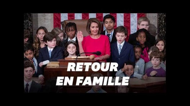 Nancy Pelosi fait son retour au Congrès américain en famille