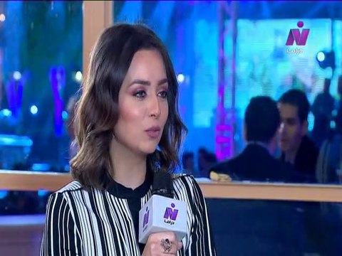 لقاء مع الفنانه هبه مجدى فى حفل تكريم نجوم الدراما 2018