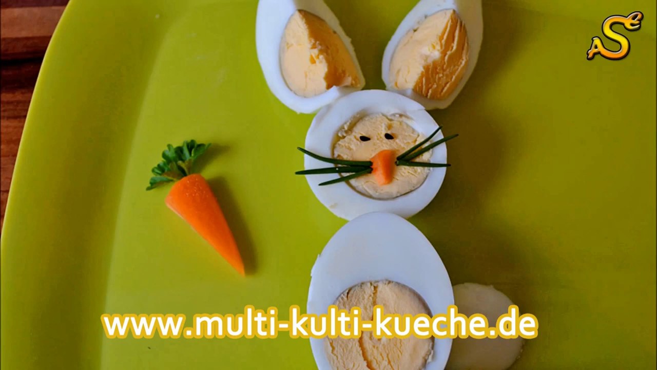 OSTERREZEPTE - Das perfekte Osterfrühstück- Hase aus gekochten Eiern 