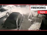 Dog walkers pelted with lit fireworks on residential street | SWNS TV