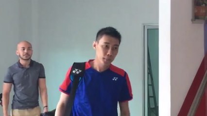 Chong Wei's back in training after nose cancer treatment