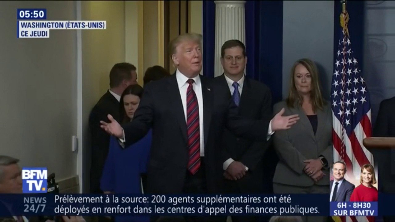 Quand Donald Trump fait irruption pour féliciter son opposante Nancy Pelosi, nouvelle présidente de la Chambre des représentants