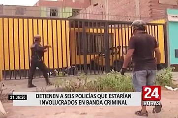 Chimbote: detienen a policías involucrados en banda criminal