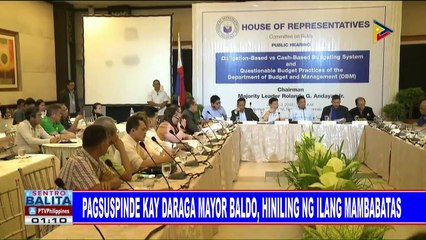 Download Video: Pagsuspinde kay Daraga Mayor Baldo, hiniling ng ilang mambabatas