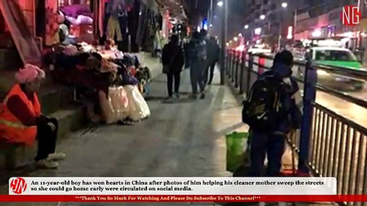 Chinese Boy Shows Filial Piety To Mom By Helping Her Finish Her Job Quickly