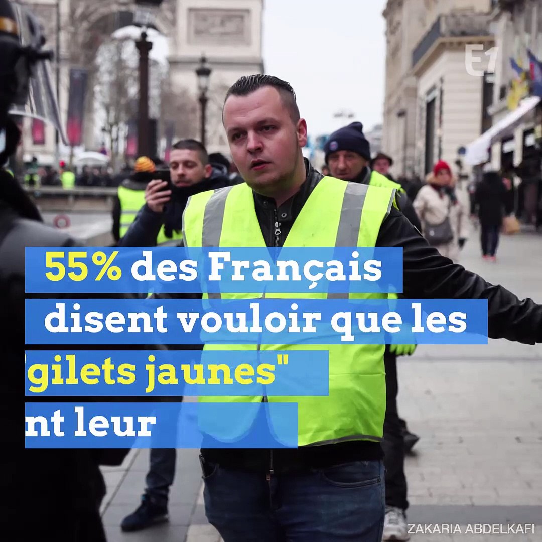 Gilets jaunes": une majorité de Français souhaite que le mouvement se  poursuive - Vidéo Dailymotion