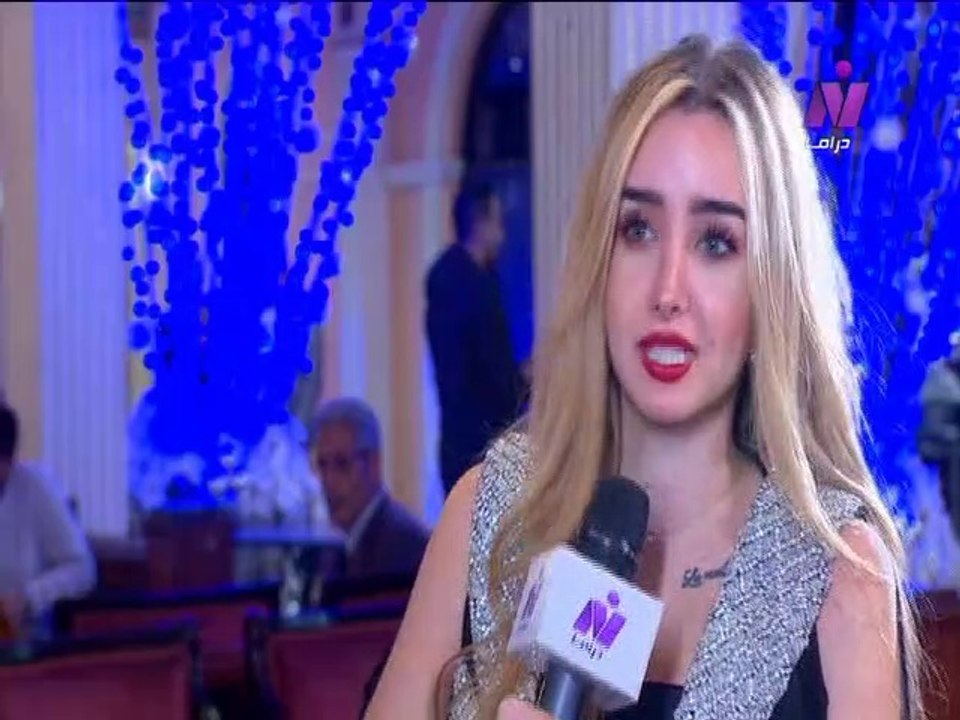 لقاء مع الفنانه هنا الزاهد فى حفل تكريم نجوم الدراما 2018