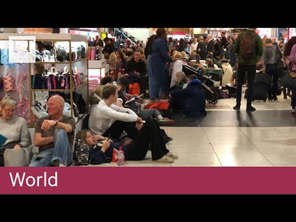 London's Gatwick airport suspends flights after...
