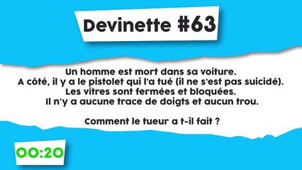 Énigme #63 : Mort mystérieuse