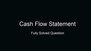 Cash flow Statement for CA Inter Financial Management / CMA Inter FM offline pendrive classes