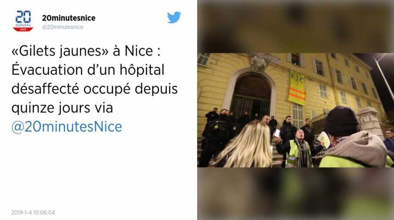 A Nice, des gilets jaunes ont investi un hôpital désaffecté