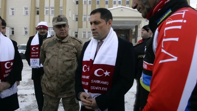 Bisikletçiler Sarıkamış şehitleri için 5 gündür pedal çeviriyor - ARDAHAN