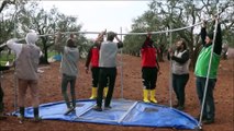 Suriye'de sel mağduru ailelere çadır yardımı -ATME KAMPI