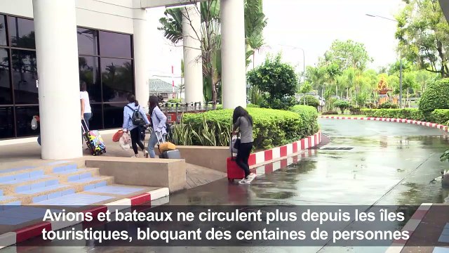 La tempête Pabuk isole les îles touristiques de Thaïlande
