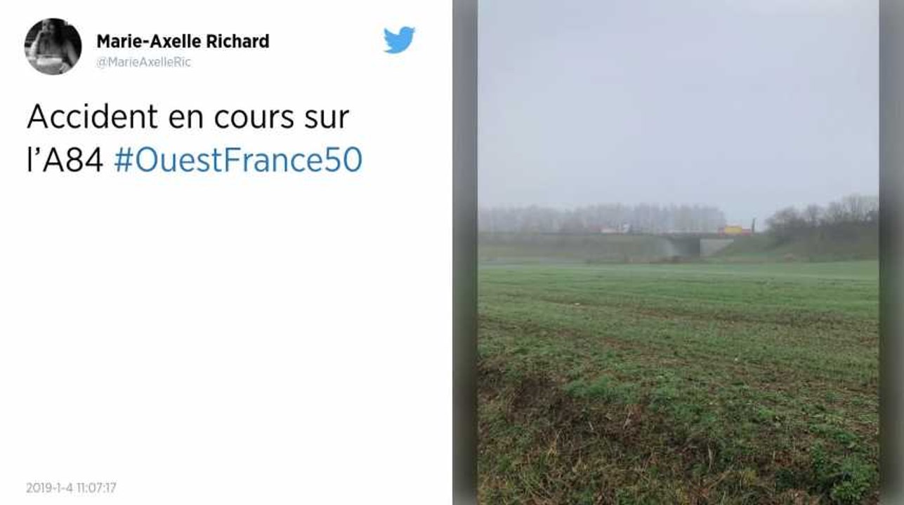 A84 entre Caen et Rennes : 14 blessés dont deux graves après des collisions en série, l’autoroute fermée