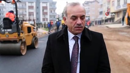Ordu’da caddeler asfaltlanıyor