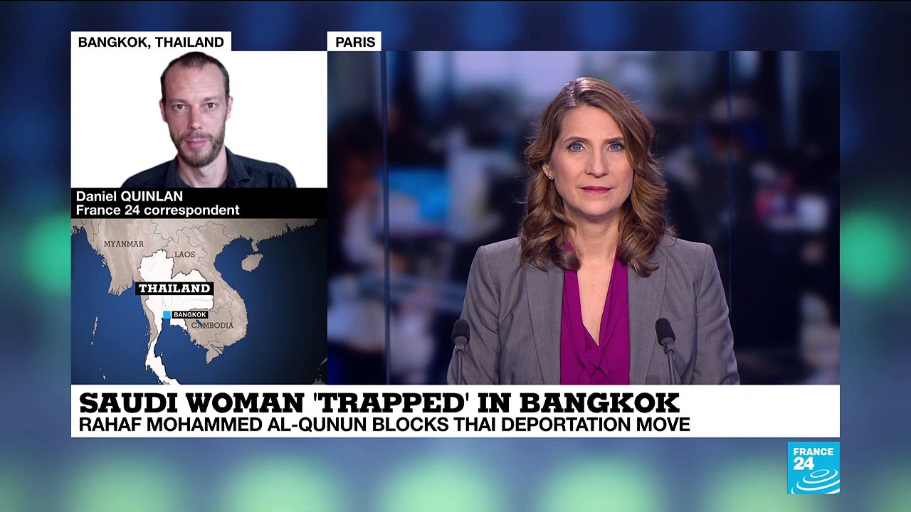 Saudi woman trapped in Bangkok: Rahaf Mohammed al-Qunun blocks deportation move