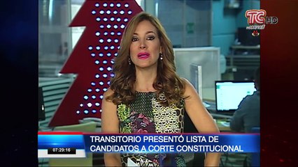 Transitorio presentó lista de candidatos a corte constitucional