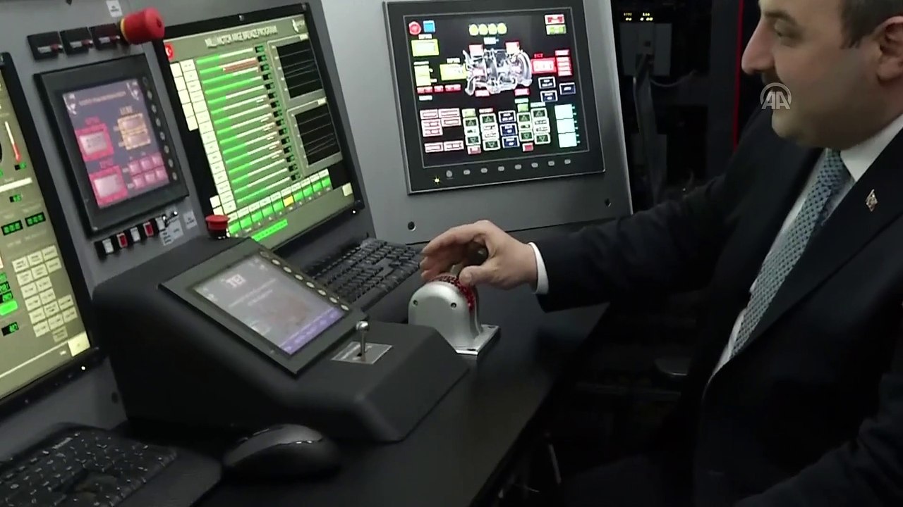 Varank, TUSAŞ Motor Sanayii AŞ'de, ilk milli helikopter motoru TS 1400'ün testini izledi - ESKİŞEHİR