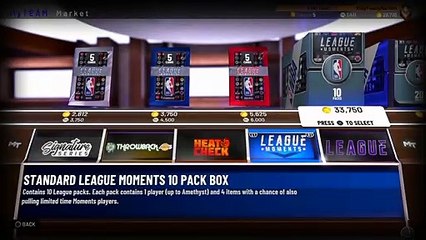 Standard League Moments 10 Pack Box Opening!! NBA 2K19 MyTEAM