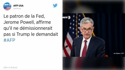 Donald Trump peut lui demander de démissionner, le patron de la Fed refuserait