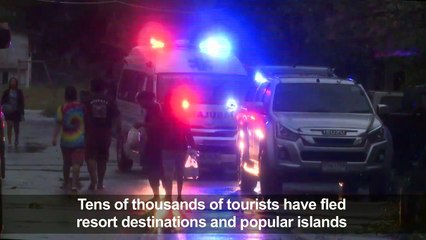 Evacuations in Thailand as Tropical Storm Pabuk hits