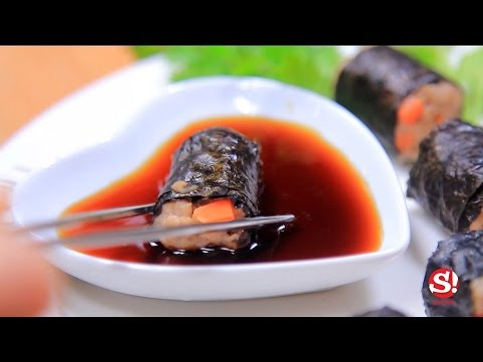 Sanook Good Stuff : สูตรทำหมูห่อสาหร่าย เองง่ายๆด้วยไมโครเวฟ