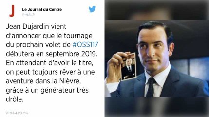 Jean Dujardin annonce la sortie prochaine du troisième volet d'OSS 117 sur son compte Instagram