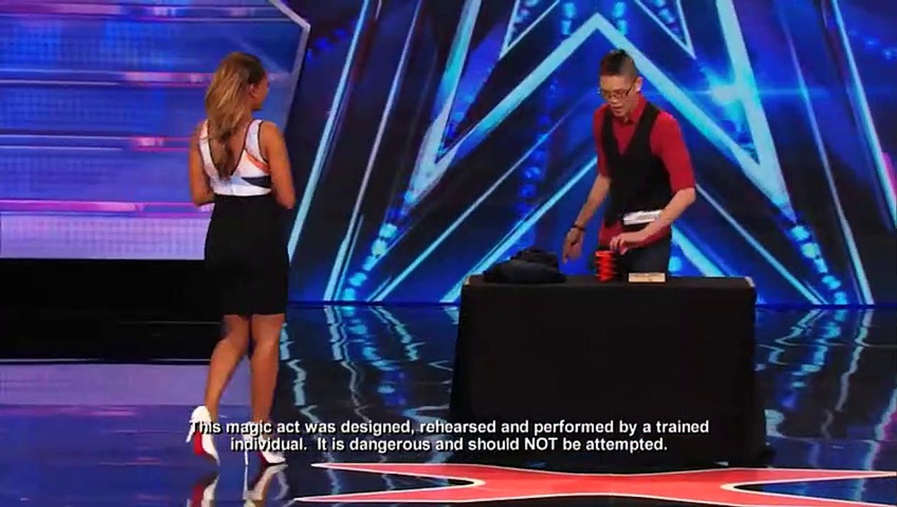 Magician Tests Woman's Intuition Playing Russian Roulette with Mel B!