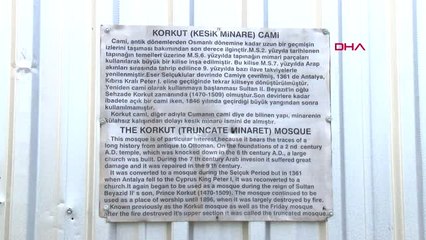 Antalya Kesik Minare'ye İlk Taş Konuldu, Müze Cami Restorasyonu Başladı