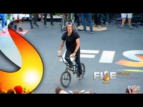 Mathias Dandois - 1st place Qualif BMX Flat Pro - FISE World Montpellier 2013