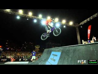 World First by Jack Clarks - 180 Triple Bus on the spine - at FISE 2012