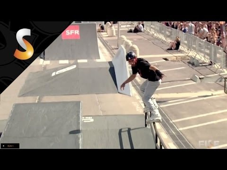 Stephane Alfano - 1st Qualification Roller Slopestyle - FISE World Montpellier 2014