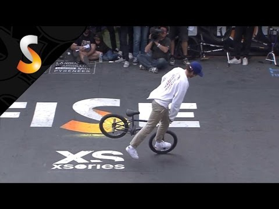 Matthias Dandois - 1st qualification BMX FLAT - FISE World Montpellier 2016