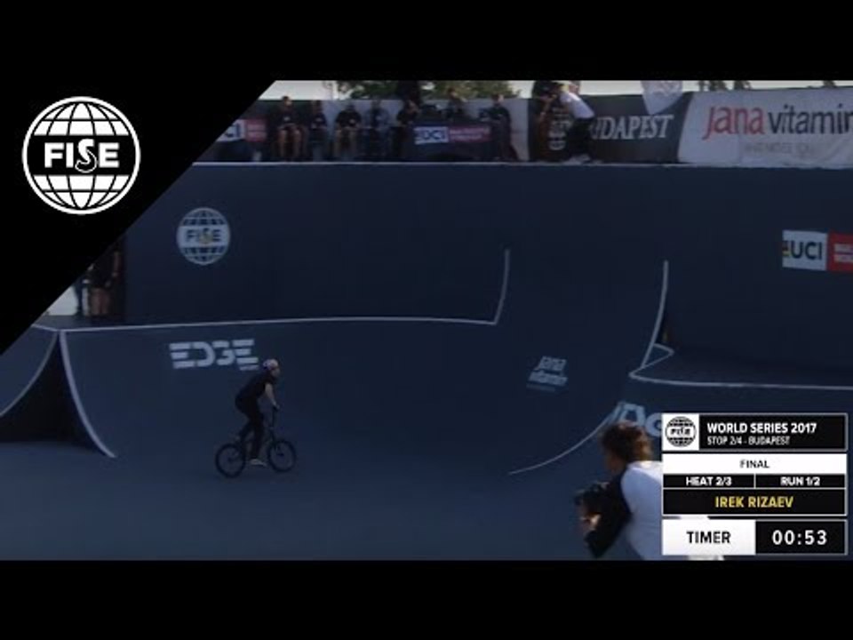 Irek Rizaev - 3rd Final UCI BMX Freestyle Park World Cup - FISE BUDAPEST 2017