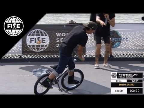 Moto Sasaki - 2nd final BMX FLAT - FISE BUDAPEST 2017