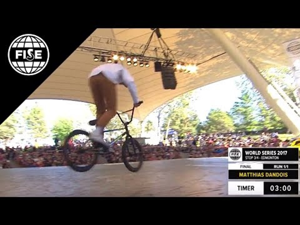 Matthias Dandois: 1st Final BMX Flatland - FISE World Series Edmonton 2017