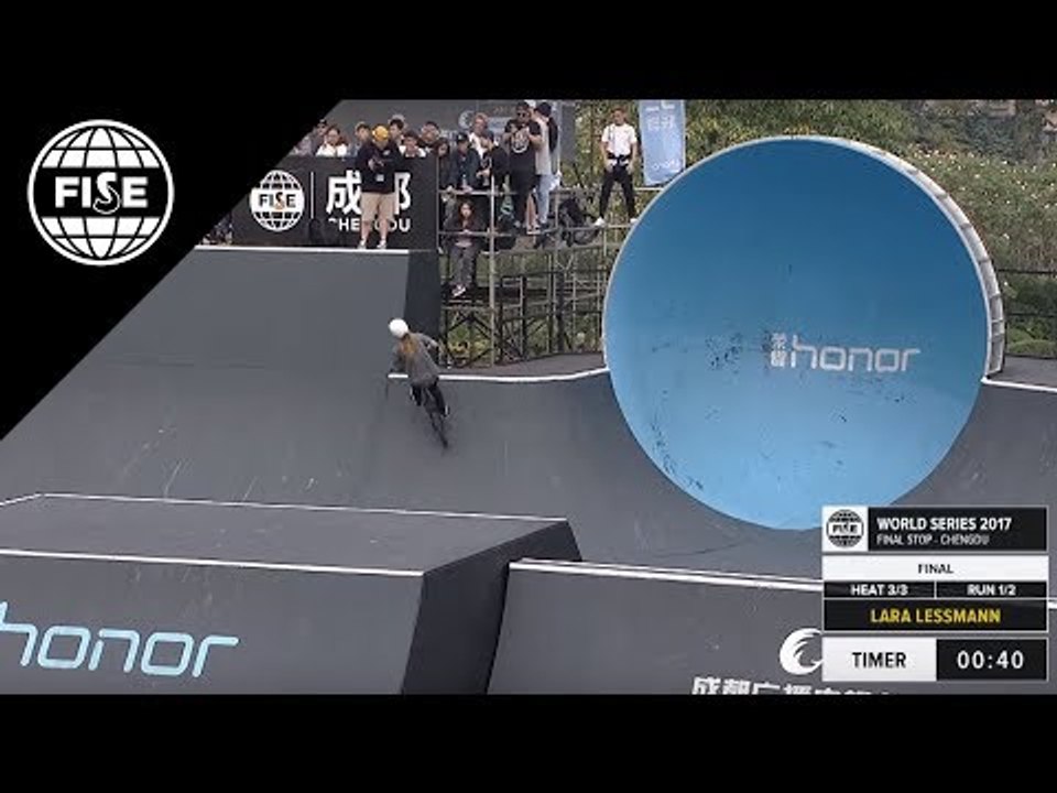 Lara Lessman: 2nd Final UCI BMX Freestyle Park World Cup Women's FISE World Series Chengdu 2017