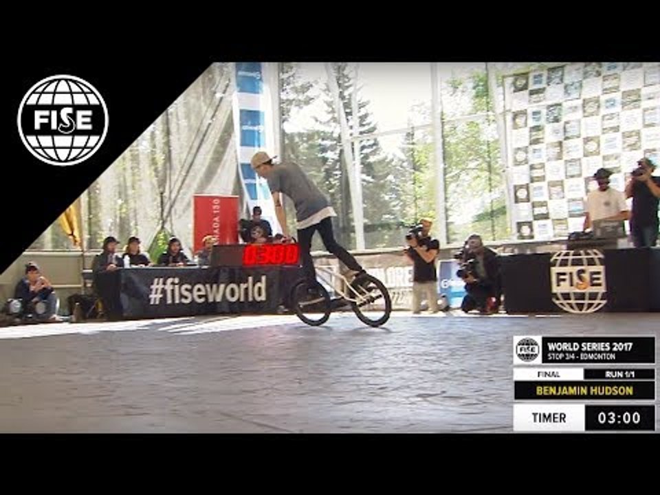 Benjamin Hudson: 3rd Final BMX Flatland -  FISE World Series Edmonton 2017