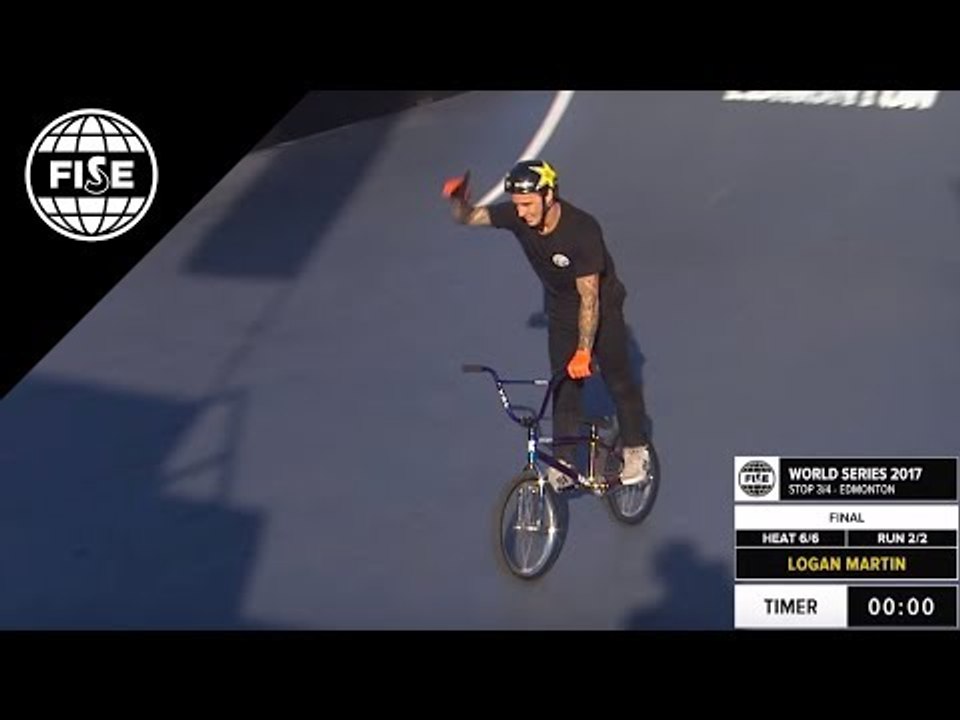 Logan Martin: 2nd Final UCI BMX Freestyle Park World Cup - FISE World Series Edmonton 2017