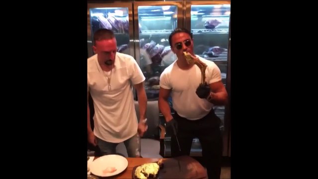 Ribéry s'offre une entrecôte.. Recouverte d'or à 1200 euro