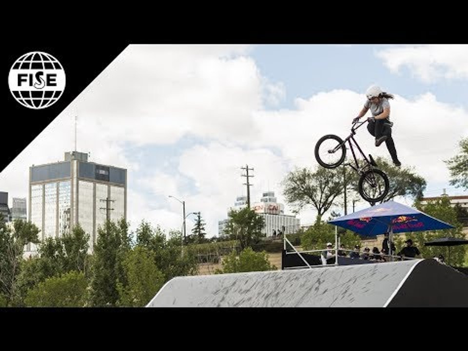 Lara Lessmann 2nd Place - UCI BMX Freestyle Park Women World Cup Final | FISE Edmonton 2018