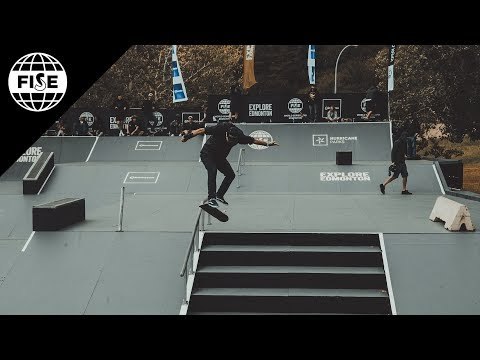 Richard Tury Winning Run - Skateboard Street Semi Final | FISE World Series Edmonton 2018