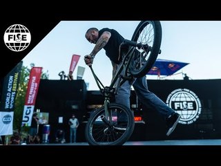 Alex Jumelin Winning Run - UCI BMX Flatland World Cup Semi Final | FISE Edmonton 2018