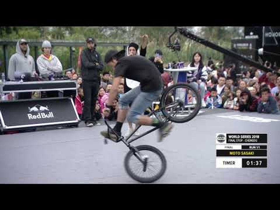 Moto Sasaki 2nd place  - UCI BMX Flatland World Cup Final | FISE World Series Chengdu 2018