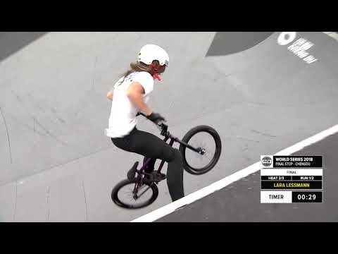 Lara Lessman 1st place - UCI BMX Freestyle Park World Cup Women - FISE CHENGDU 2018