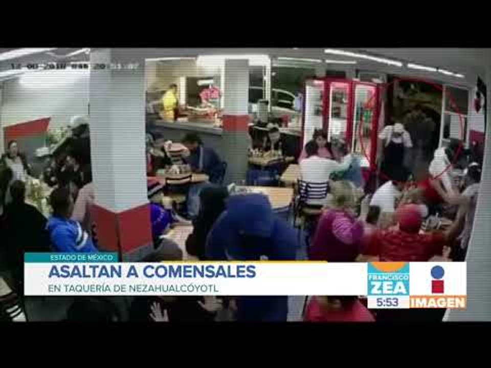 Asaltan a comensales en taquería del Edomex | Noticias con Francisco Zea