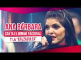 Ana Bárbara canta el Himno Nacional y la 