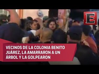 Intentan linchar a presunta robachicos en Guanajuato