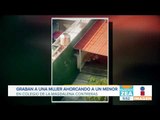 Graban a mujer ahorcando a un niño en colegio | Noticias con Francisco Zea